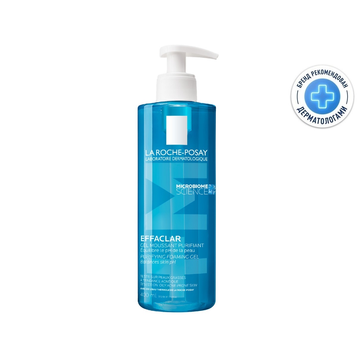 Ля Рош Позе Очищающий пенящийся гель для жирной и проблемной кожи лица, склонной к акне, 400 мл (La Roche-Posay, Effaclar) Ля Рош Позе Очищающий пенящийся гель для жирной и проблемной кожи лица, склонной к акне, 400 мл (La Roche-Posay, Effaclar) фото 7
