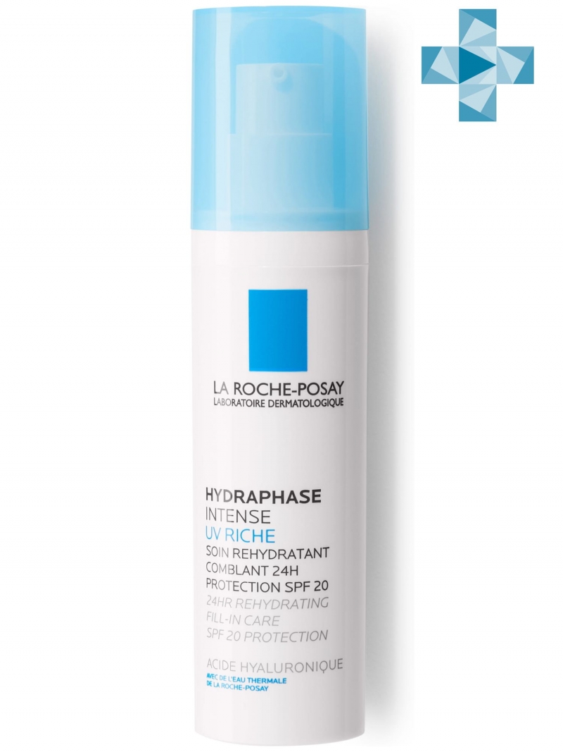 Ля Рош Позе Интенсивный увлажняющий крем для сухой кожи лица UV Intense Riche SPF 20, 50 мл (La Roche-Posay, Hydraphase) фото 0