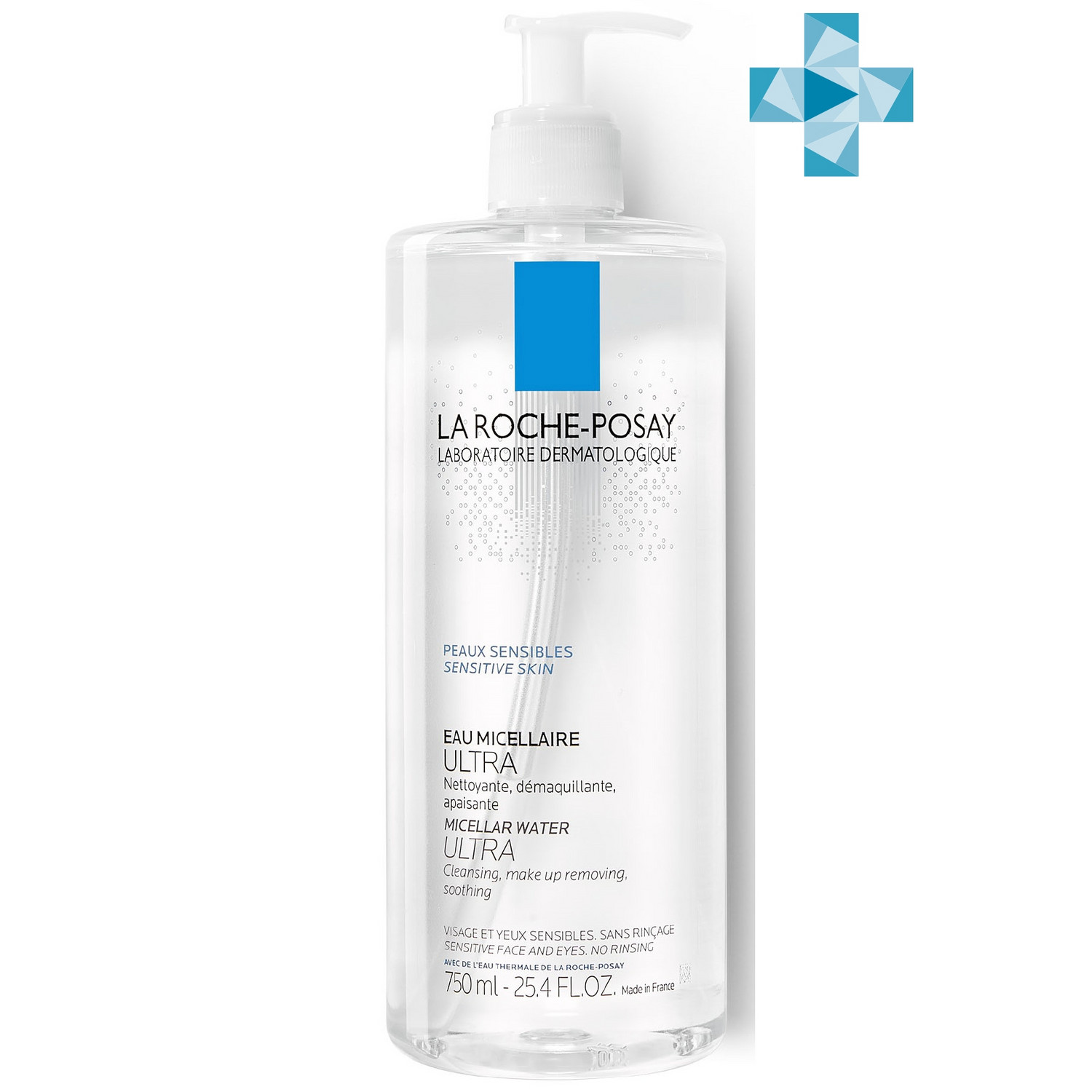 Ля Рош Позе Мицеллярная вода для очищения чувствительной кожи лица и глаз Ultra, 750 мл (La Roche-Posay, Physiological Cleansers) фото 0