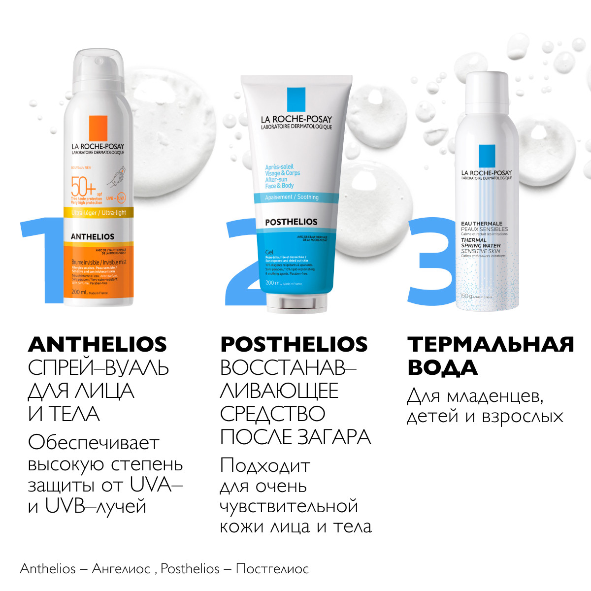 Ля Рош Позе Солнцезащитный спрей-вуаль для лица и тела SPF 50+/PPD 25, 200 мл (La Roche-Posay, Anthelios) фото 5