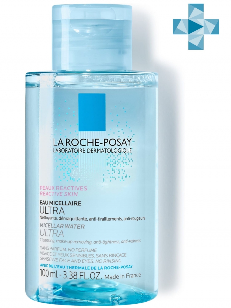 Ля Рош Позе Мицеллярная вода для чувствительной, склонной к аллергии кожи Ultra, 100 мл (La Roche-Posay, Physiological Cleansers) фото 0