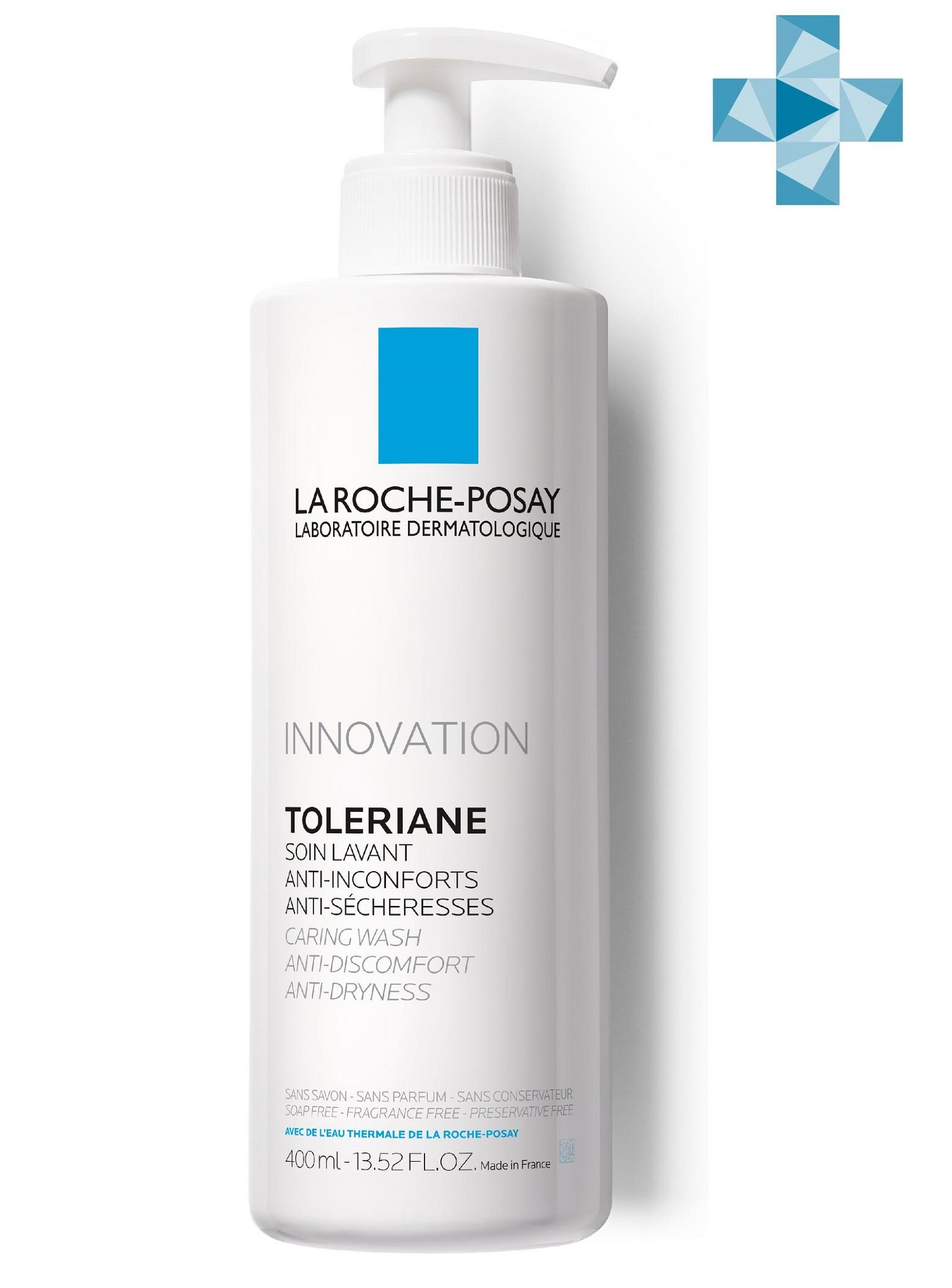 Ля Рош Позе Очищающий гель для умывания для смягчения чувствительной кожи лица и тела, 400 мл (La Roche-Posay, Toleriane) фото 0
