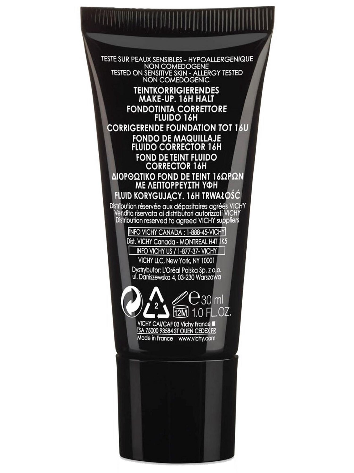 Виши Корректирующий тональный флюид, 30 тон, 30 мл (Vichy, Dermablend) фото 3