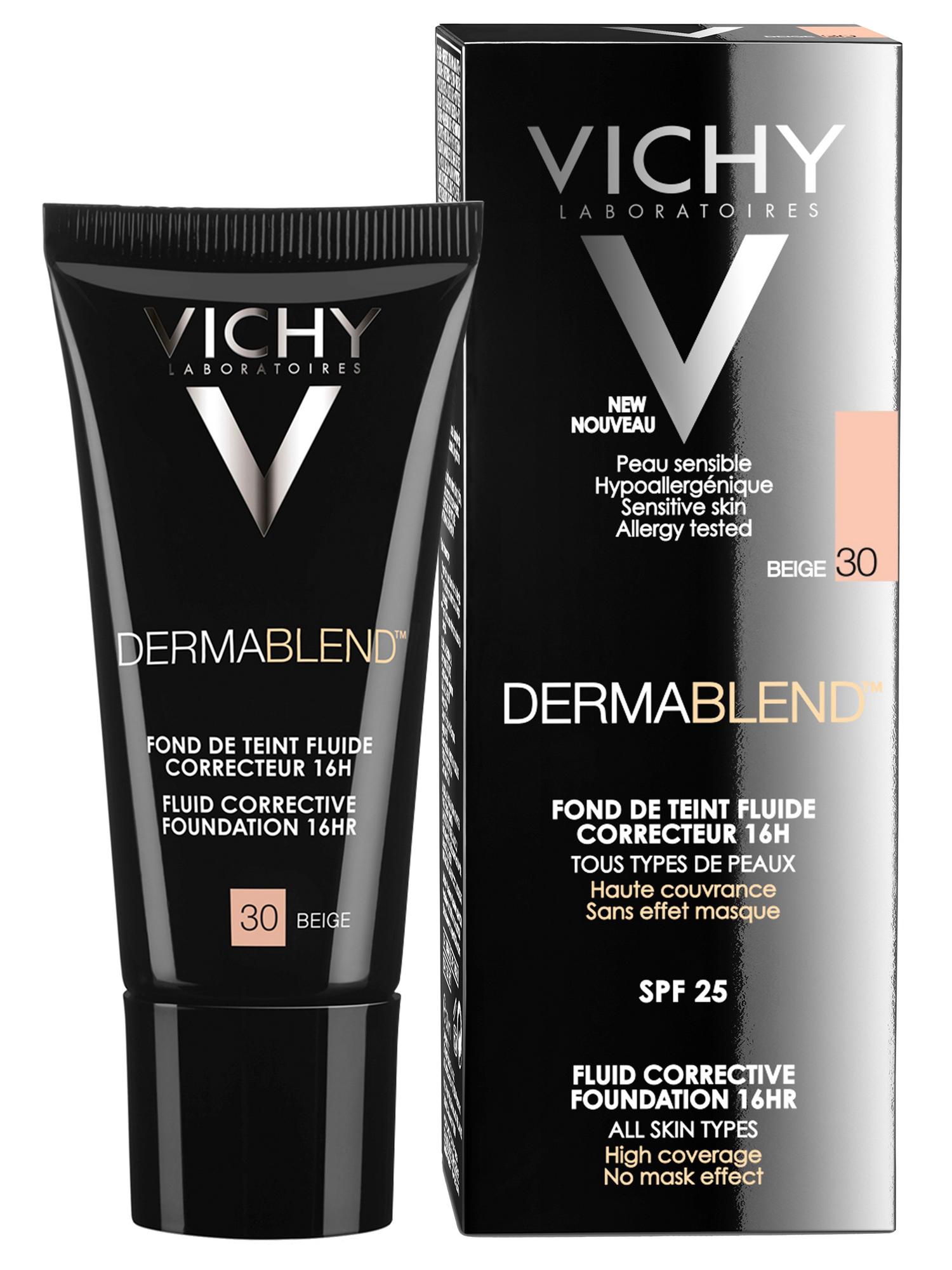 Виши Корректирующий тональный флюид, 30 тон, 30 мл (Vichy, Dermablend) фото 4