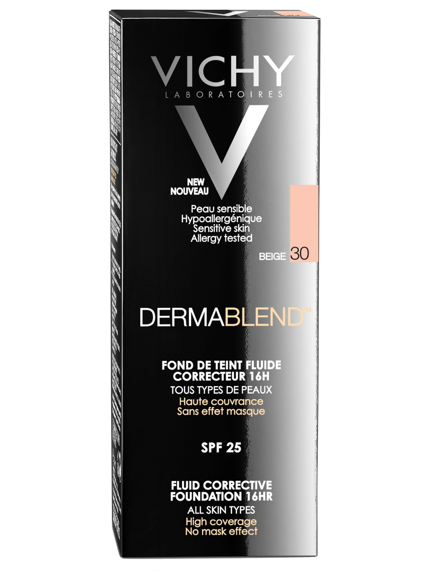 Виши Корректирующий тональный флюид, 30 тон, 30 мл (Vichy, Dermablend) фото 5