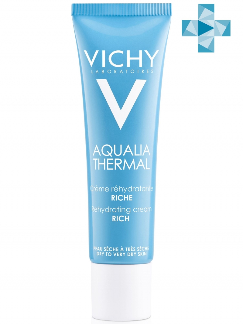 Vichy Увлажняющий насыщенный крем для сухой и очень сухой кожи лица, 30 мл (Vichy, Aqualia Thermal) крем для сухой и очень сухой кожи насыщенный увлажняющий aqualia thermal vichy виши 30мл