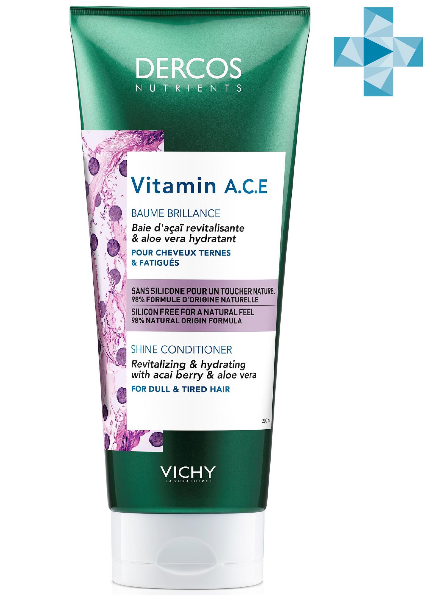 Виши Кондиционер для блеска волос Vitamin, 200 мл (Vichy, Dercos Nutrients) фото 0