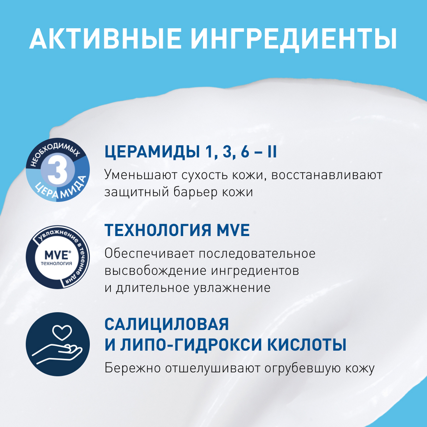 ЦераВе SA Восстанавливающий крем для ног с церамидами для сухой, потрескавшейся кожи, 88 мл (CeraVe, Уход за кожей рук и ног) фото 5