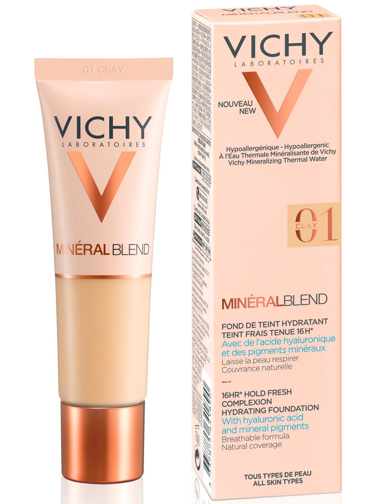 Виши Увлажняющая тональная основа Минералбленд Тон 01 30 мл (Vichy, Mineralblend) фото 1