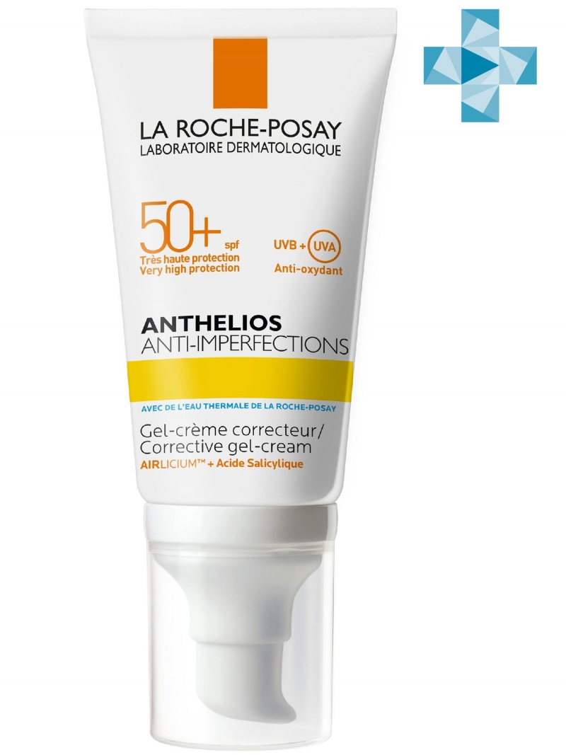 Ля Рош Позе Гель-крем для жирной, проблемной и склонной к акне кожи лица SPF 50+, 50 мл (La Roche-Posay, Anthelios) фото 0