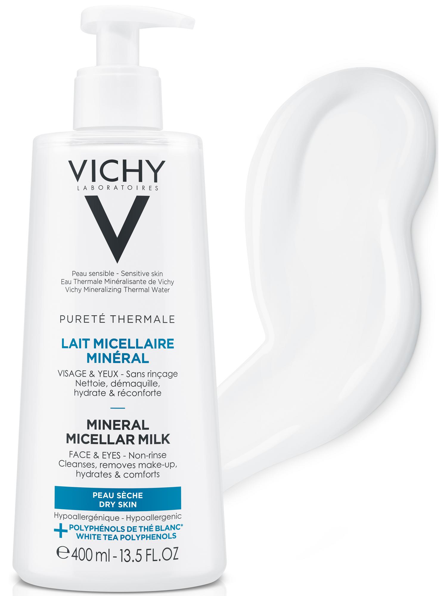Виши Мицеллярное молочко с минералами для сухой и нормальной кожи 400 мл (Vichy, Purete Thermal) фото 5