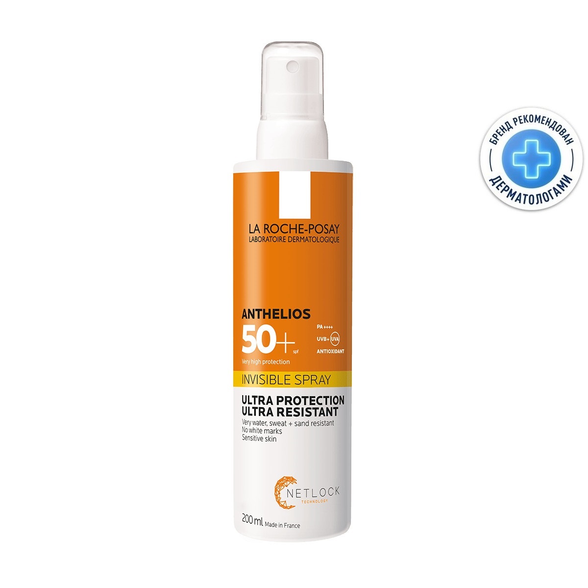 Ля Рош Позе Невидимый спрей для лица и тела SPF 50+, 200 мл (La Roche-Posay, Anthelios) фото 0