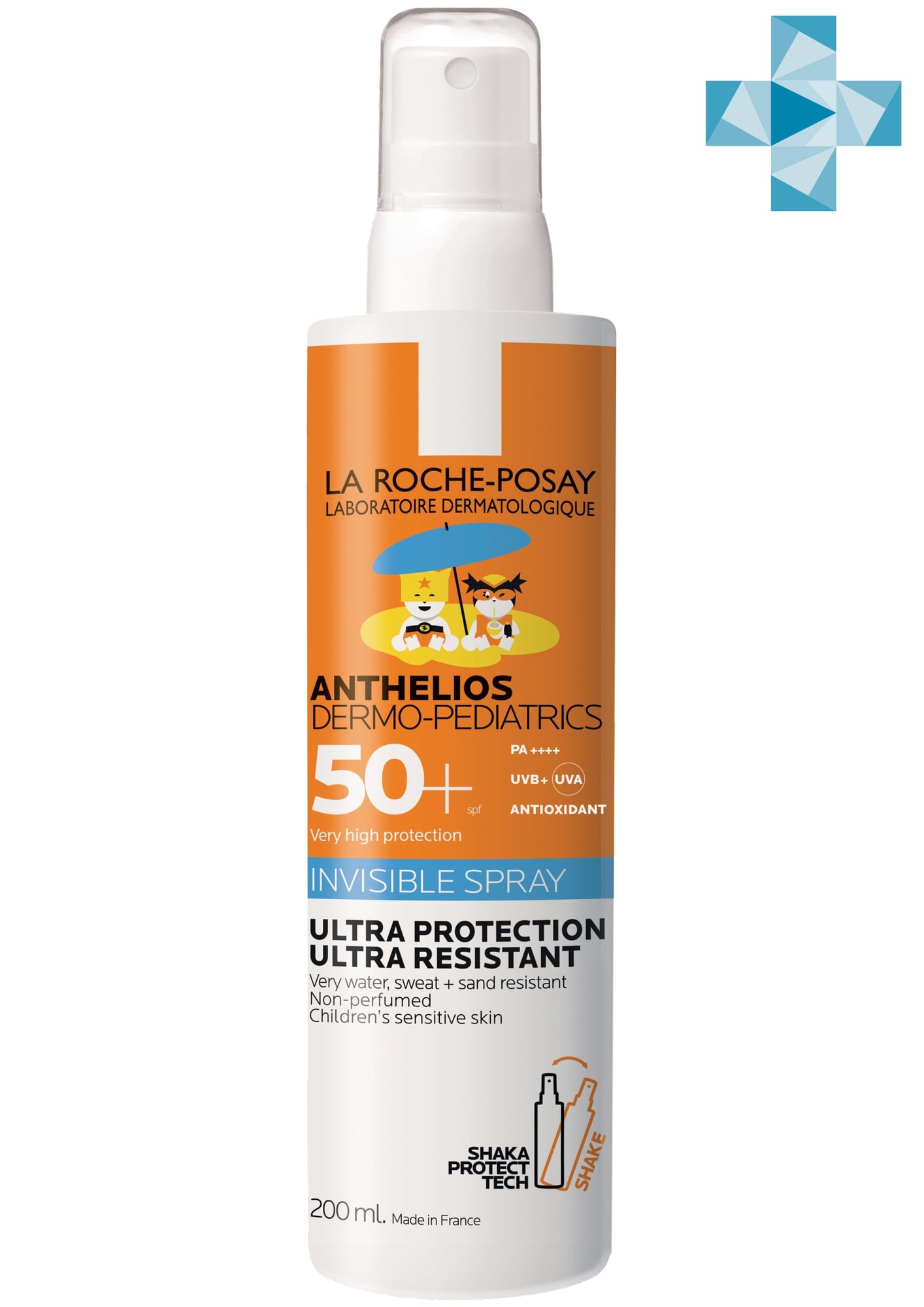 La Roche-Posay Детский солнцезащитный невидимый спрей для лица и тела Dermo-Pediatrics SPF 50+/PPD 36, 200 мл (La Roche-Posay, Anthelios)