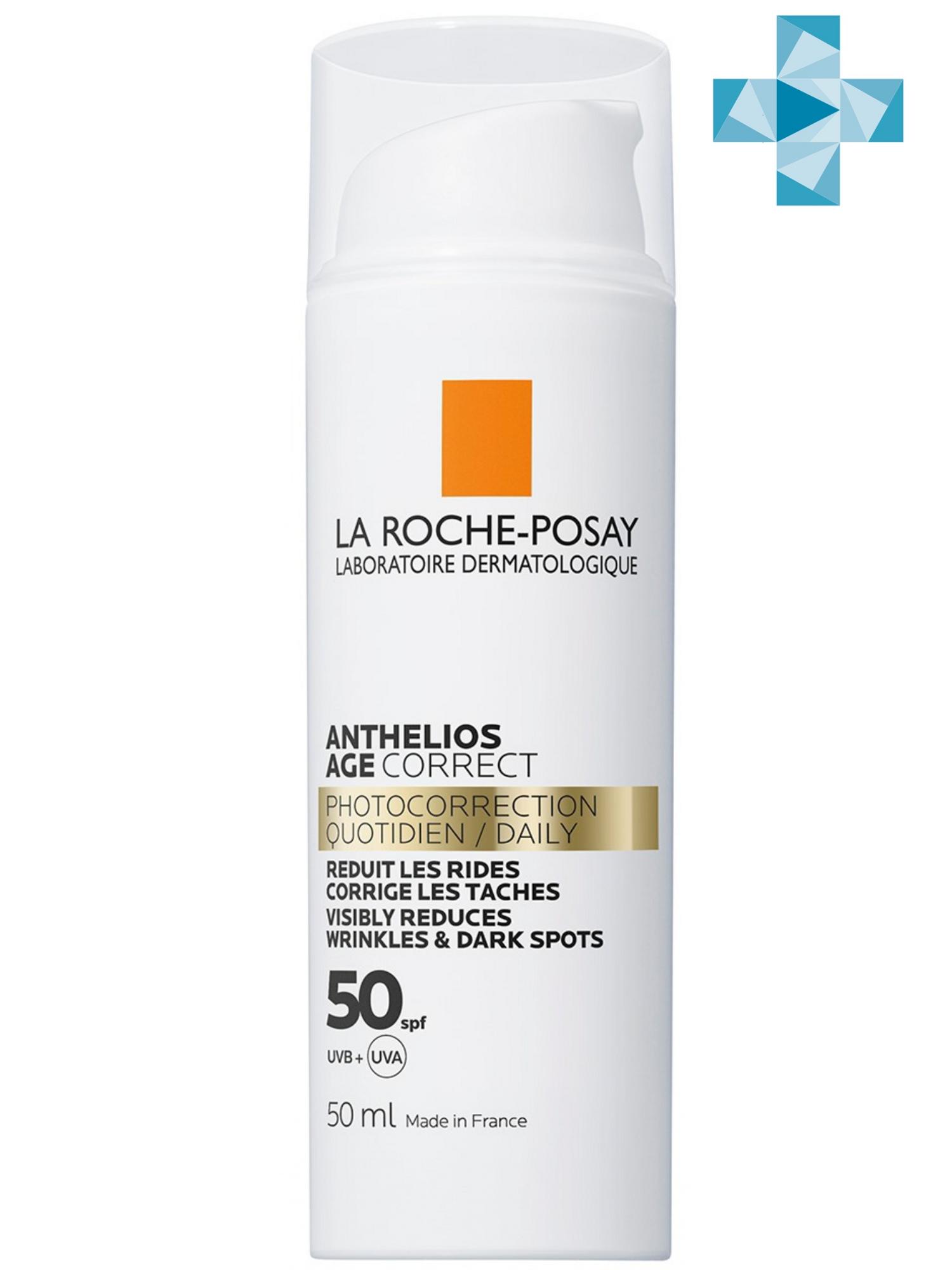 Ля Рош Позе Солнцезащитный антивозрастной крем для лица SPF 50/PPD 19, 50 мл (La Roche-Posay, Anthelios) фото 0