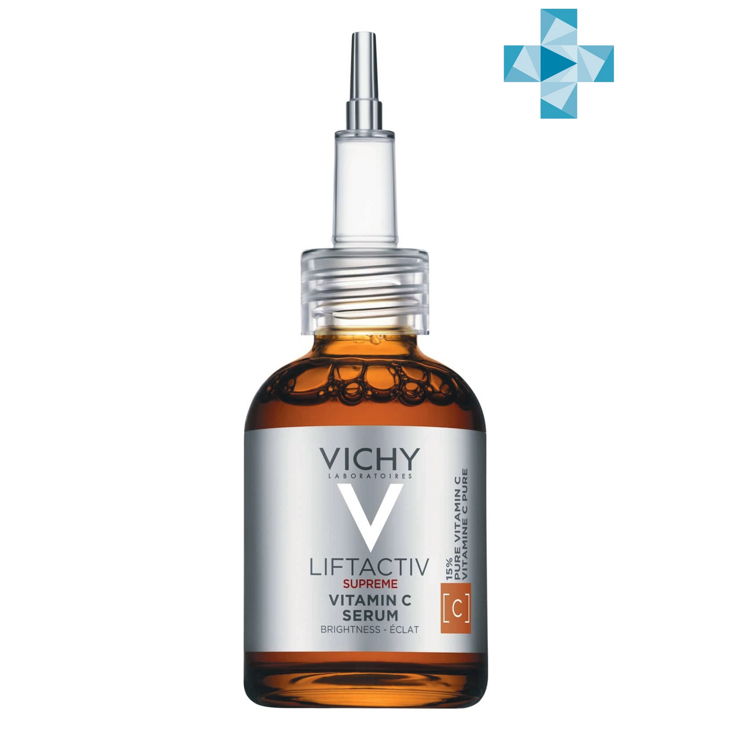 Vichy Концентрированная сыворотка Supreme с витамином С для сияния кожи, 20 мл (Vichy, Liftactiv) сыворотка для сияния кожи концентрированная с витамином с liftactiv supreme vichy виши 20мл