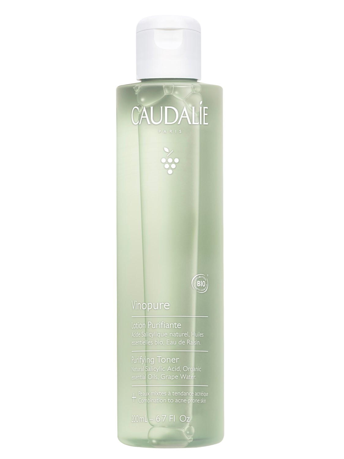 Caudalie Очищающий тоник для жирной и комбинированной кожи Purifying Toner, 200 мл (Caudalie, Vinopure) тоник для лица vinopure clear skin purifying toner caudalie 200 мл