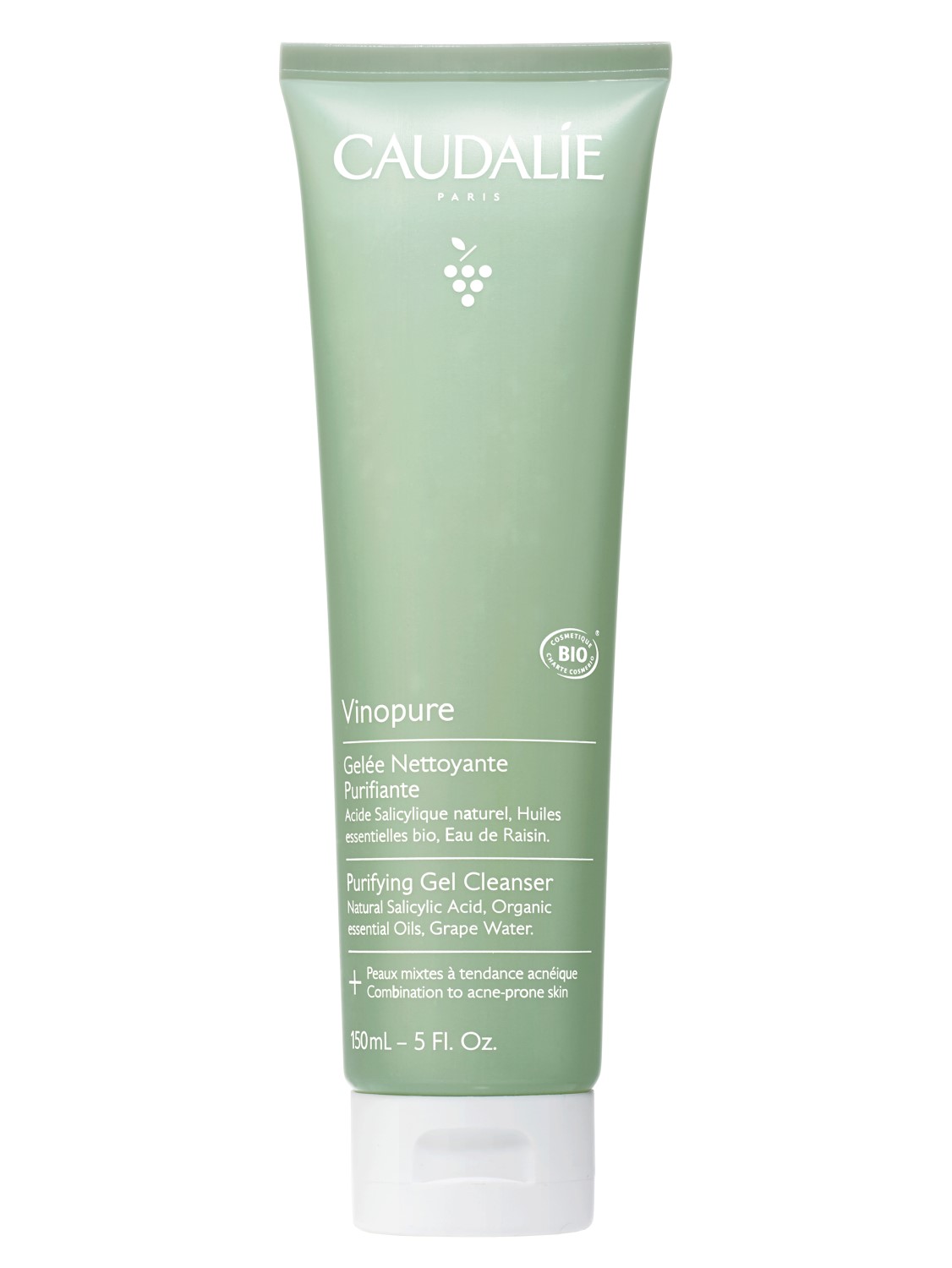 Caudalie Очищающий гель для умывания для комбинированной кожи Purifying Gel Cleanser, 150 мл (Caudalie, Vinopure)