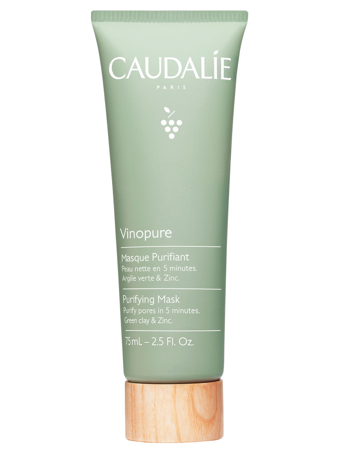 Caudalie Очищающая маска для комбинированной кожи Purifying Mask, 75 мл (Caudalie, Vinopure) caudalie очищающая маска для комбинированной кожи purifying mask 75 мл caudalie vinopure