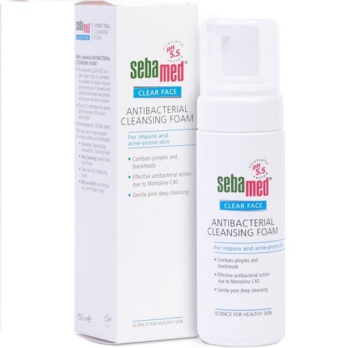 Себамед Пенка для лица очищающая антибактериальная 150 мл (Sebamed, Clear Face) фото 0