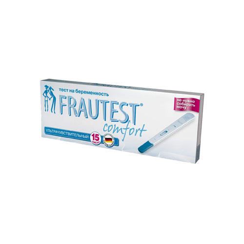 Фраутест Тест для определения беременности Frautest comfort в кассете-держателе с колпачком (Frautest, ) фото 0