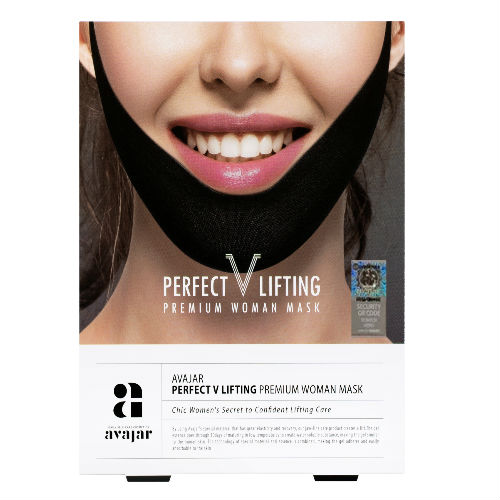 Avajar AVAJAR perfect V lifting premium woman black mask -