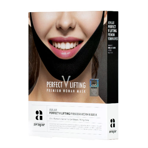 Аваджар AVAJAR perfect V lifting premium woman black mask 