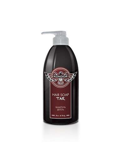 Kondor Шампунь Дёготь Hair Soap Tar, 300мл (Kondor, Hair & Body) apicenna шампунь с березовым дегтем для кошек и собак 150 мл