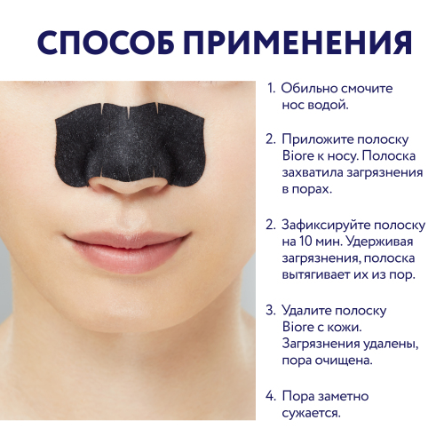 Биоре Полоски для носа  Биоре Полоски для носа