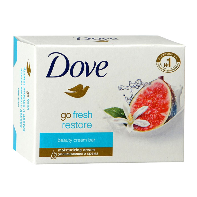 Дав Крем-мыло твердое инжир и лепестки апельсина 135 гр (Dove, Средства для ванны и душа) фото 0