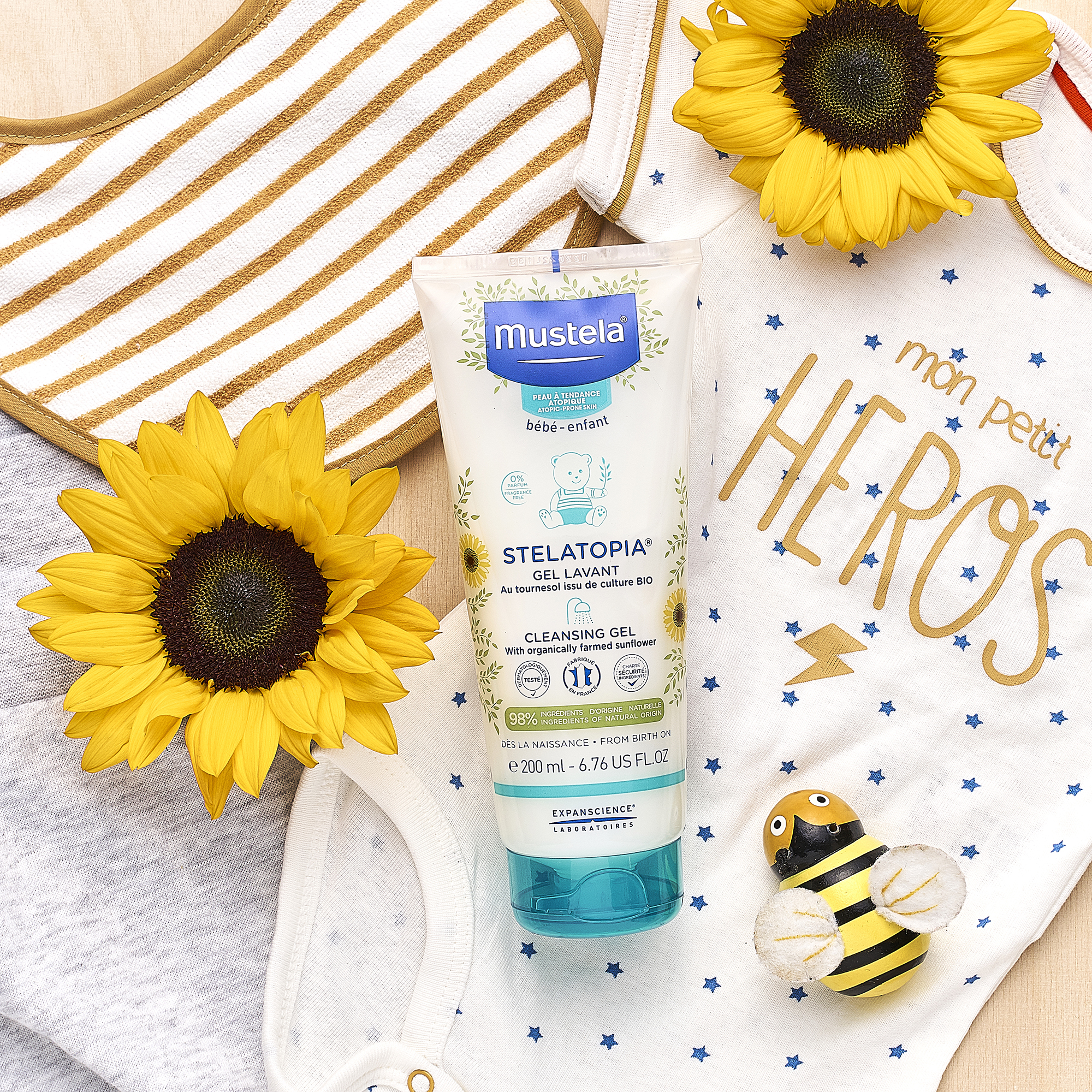 Мустела Очищающий гель для купания Stelatopia 200 мл (Mustela, Stelatopia) Мустела Очищающий гель для купания Stelatopia 200 мл (Mustela, Stelatopia) фото 2