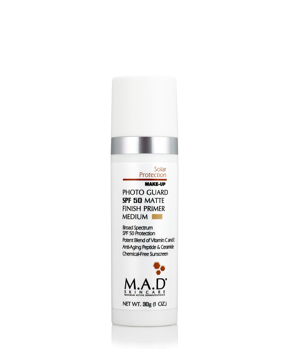 Мад Матирующий крем-праймер с защитой spf 50 medium, 30 мл (M.A.D., Sun Protection) фото 0