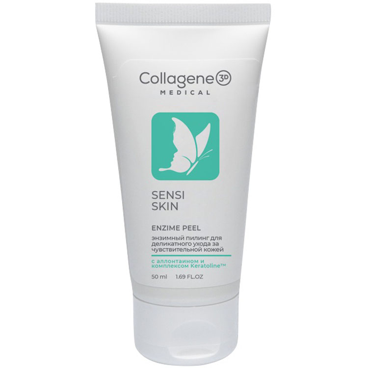 Купить Энзимный гель-пилинг для сухой и чувствительной кожи лица Sensi  Skin, 50 мл Medical Collagene 3D Peeling: цена и отзывы - Пилинг -  обновление кожи - Центр Здоровья Кожи