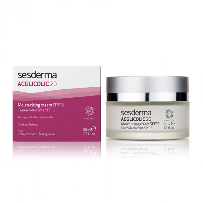 Сесдерма Увлажняющий крем SPF 15 с 15% гликолевой кислоты, 50 мл (Sesderma, Acglicolic 20) фото 0