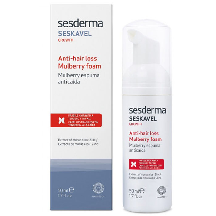 Sesderma Пенка от выпадения волос Mulberry, 50 мл (Sesderma, Seskavel) sesderma шампунь для частого применения seskavel 200 мл sesderma seskavel