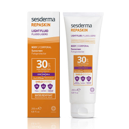 Сесдерма Солнцезащитный крем-гель REPASKIN BODY LIGHT FLUID SPF 30, 200 мл (Sesderma, Repaskin) фото 0