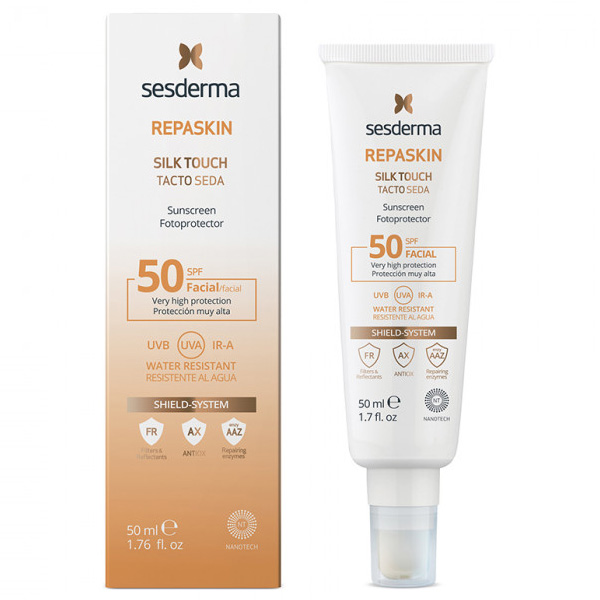 Sesderma Солнцезащитное средство с нежностью шелка для лица REPASKIN SILK TOUCH Facial Sunscreen SPF 50, 50 мл (Sesderma, Repaskin) средство солнцезащитное с нежностью шелка с тонирующим эффектом для лица spf 50 sesderma repaskin 50 мл