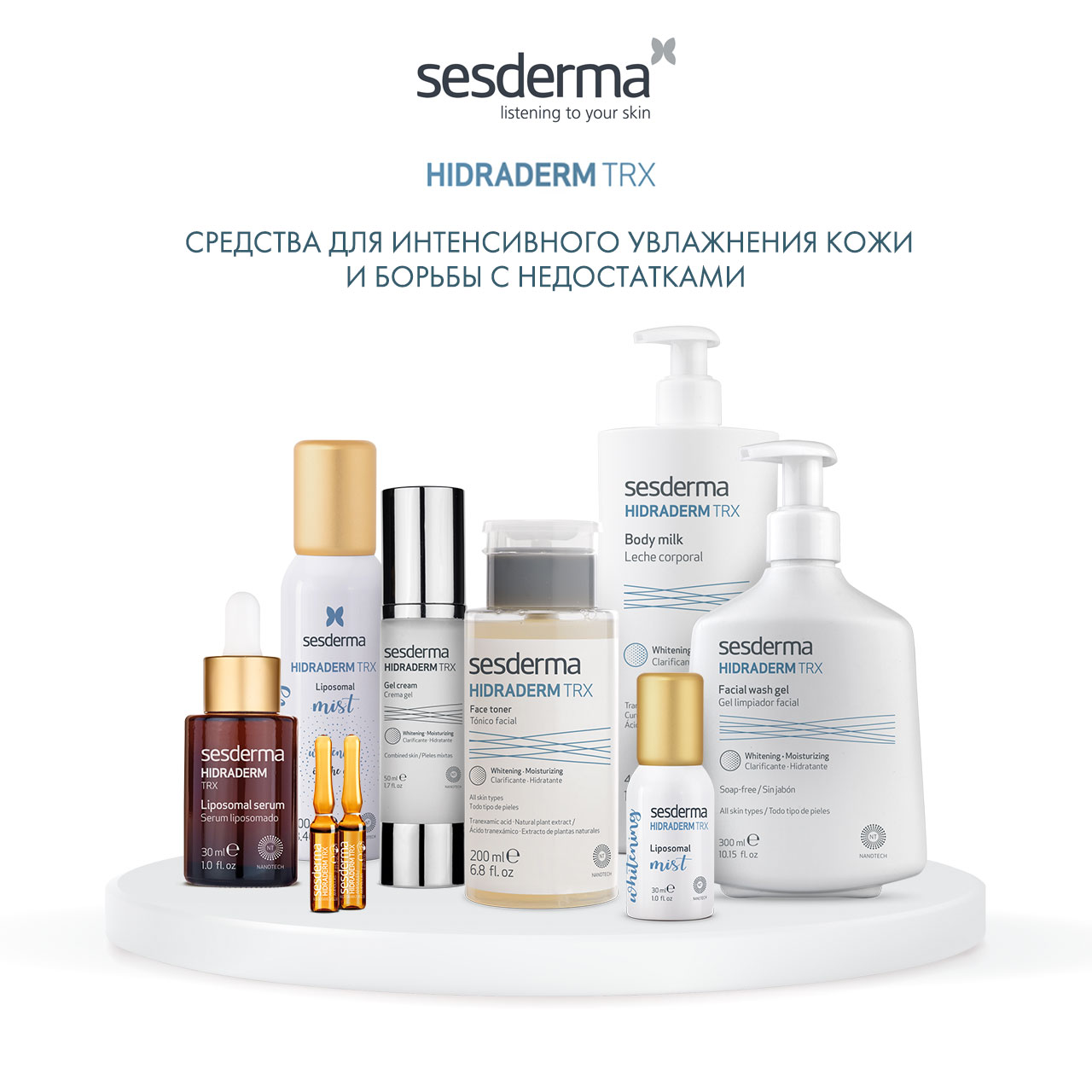 Сесдерма Очищающий увлажняющий гель, 300 мл (Sesderma, Hidraderm TRX) фото 5