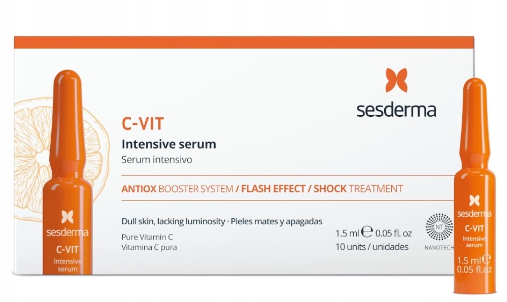 Сесдерма Интенсивная сыворотка Intensive serum 12%, 10 ампул х 1,5 мл (Sesderma, C-Vit) фото 0