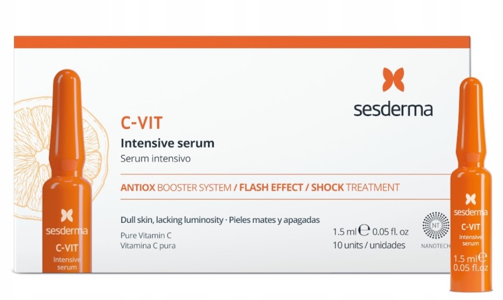 Sesderma Интенсивная сыворотка Intensive serum 12%, 10 ампул х 1,5 мл (Sesderma, C-Vit)