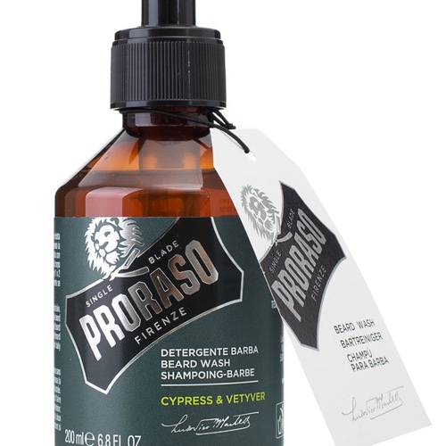 Прорасо Шампунь для бороды Cypress & Vetyver 200  мл (Proraso, Для ухода) фото 0