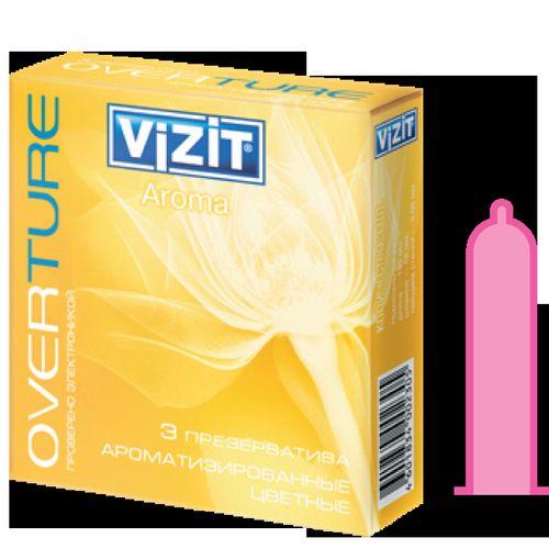 Визит Презервативы  Цветные ароматизированные 3 шт (Vizit, Visit презервативы) фото 0