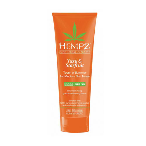 Хемпз Молочко солнцезащитное для тела кожи темного оттенка SPF 30 200 мл (Hempz, Юдзу и карамбола) фото 0