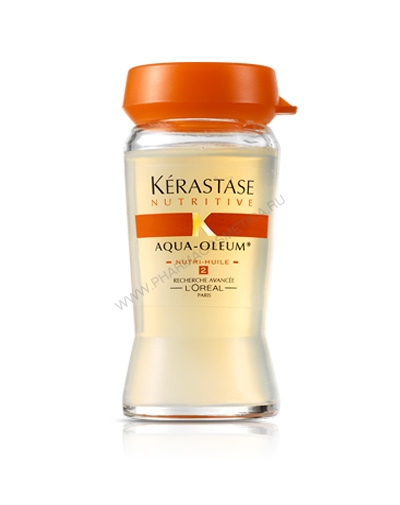 Керастаз Нано-эмульсия Аква-Олеум  4 ампулы по 12 мл (Kerastase, Nutritive) фото 1