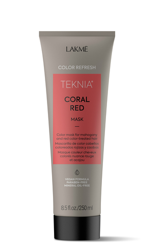 

Lakme Маска для обновления цвета красных оттенков волос Color Refresh Coral Red Mask, 250 мл (Lakme, Teknia), Teknia