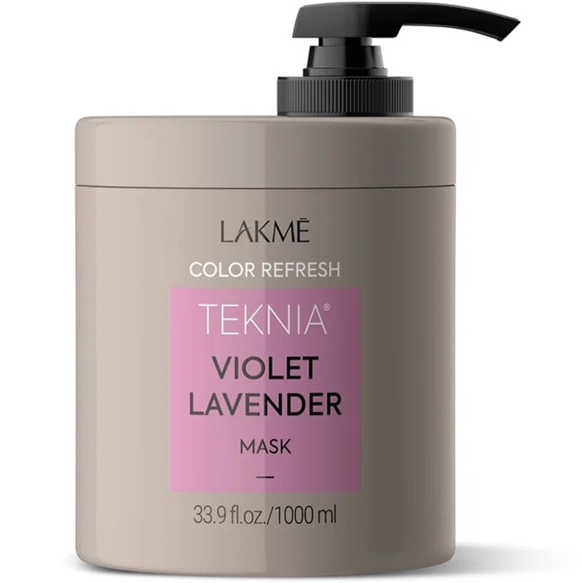 lakme маска для волос violet lavender 250 мл Lakme Маска для обновления цвета фиолетовых оттенков волос violet lavender mask, 1000 мл (Lakme, Teknia)