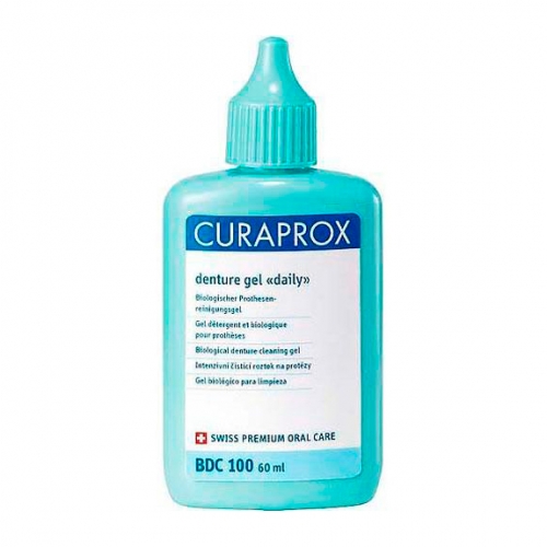 Curaprox Гель для ежедневного ухода за зубными протезами 60 мл (Curaprox, Специальный уход) средство для чистки протезов curaprox weekly bdc 105 для еженедельного ухода