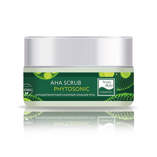 Антицеллюлитный сахарный скраб для тела AHA Scrub Phytosoniс, 200 мл (Beauty Style, Phytosonic Антицеллюлит)