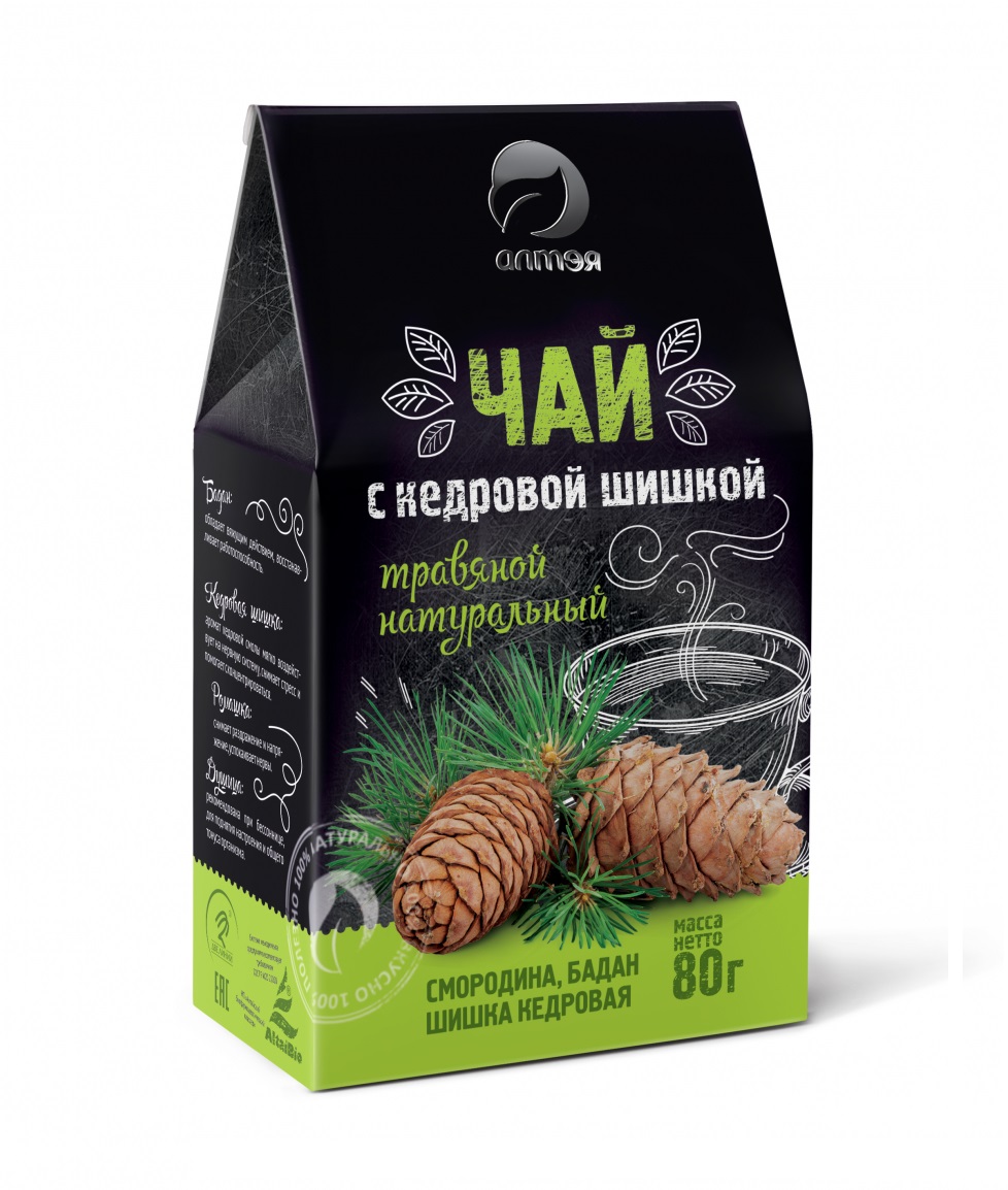  Травяной чай с кедровой шишкой, 80 г (Алтэя, Травяные чаи) фото 1