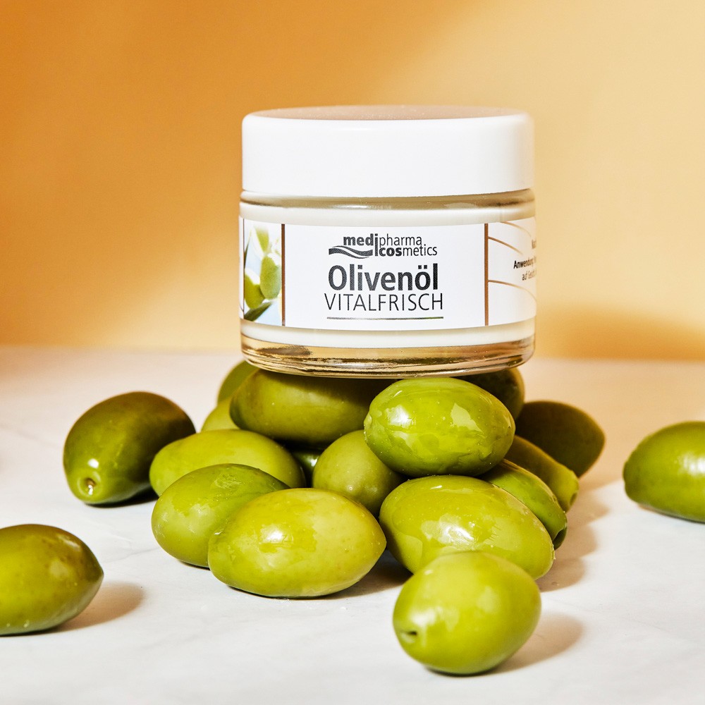 Медифарма Косметикс Дневной крем для лица против морщин Olivenol Vitalfrisch, 50 мл (Medipharma Cosmetics, Olivenol) Медифарма Косметикс Дневной крем для лица против морщин Olivenol Vitalfrisch, 50 мл (Medipharma Cosmetics, Olivenol) фото 8