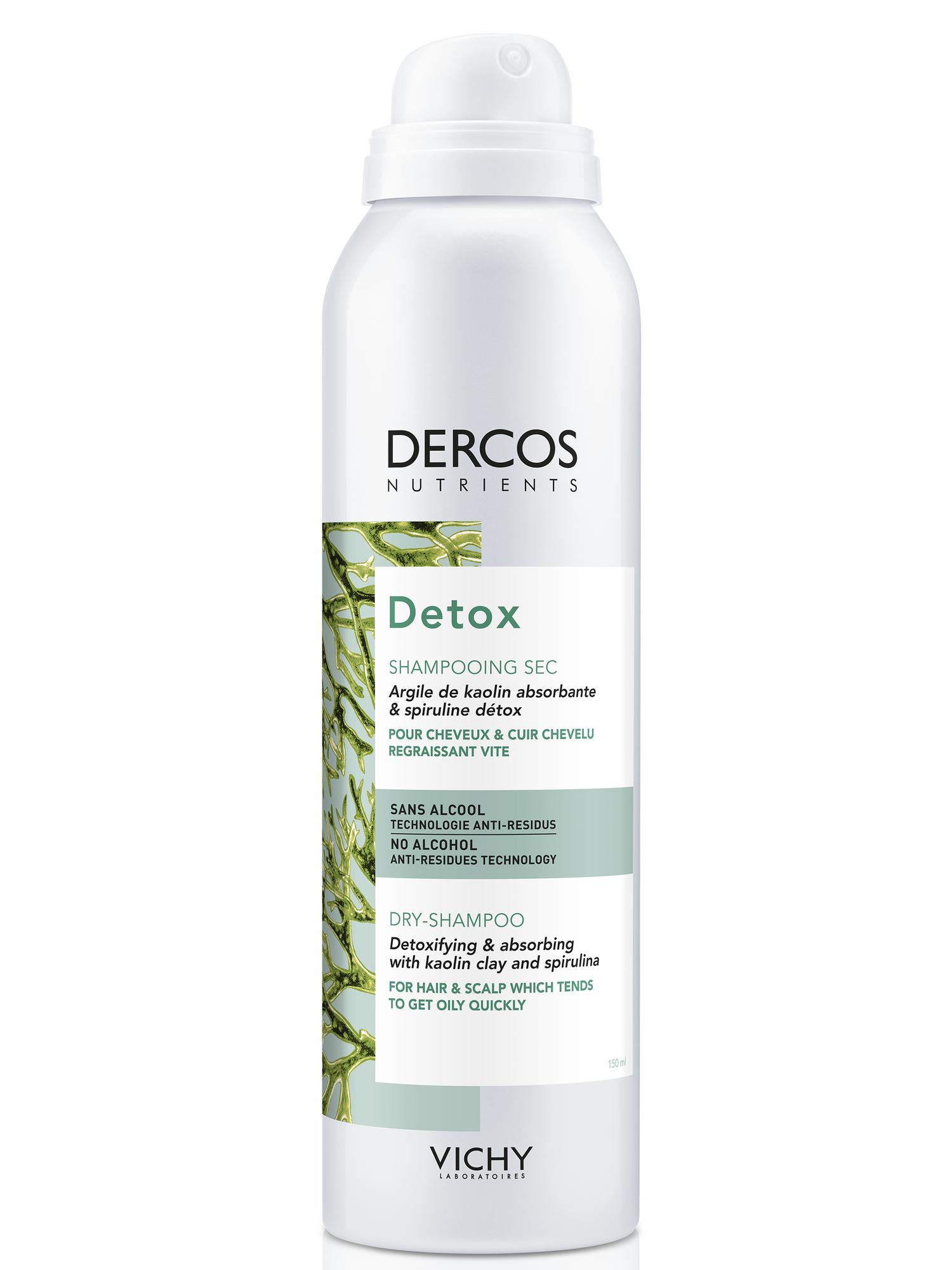 Виши Набор Детокс: Глубоко очищающий шампунь Dercos Nutrients 250 мл + Сухой шампунь Dercos Nutrients 150 мл (Vichy, Dercos Nutrients) фото 2